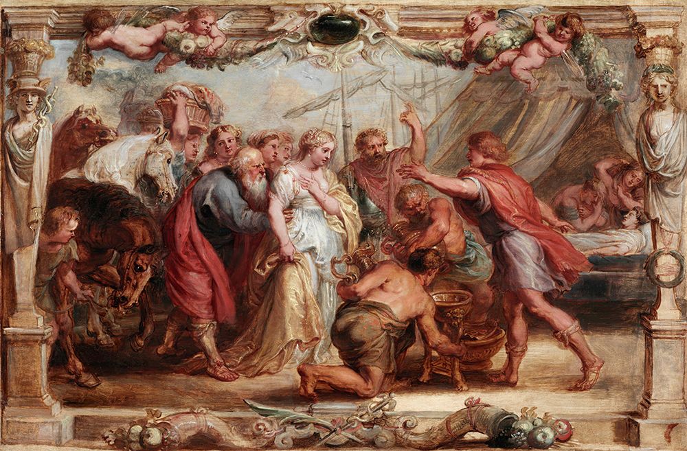 Briseis Given Back to Achilles 1630 art print by Peter Paul Rubens for $57.95 CAD