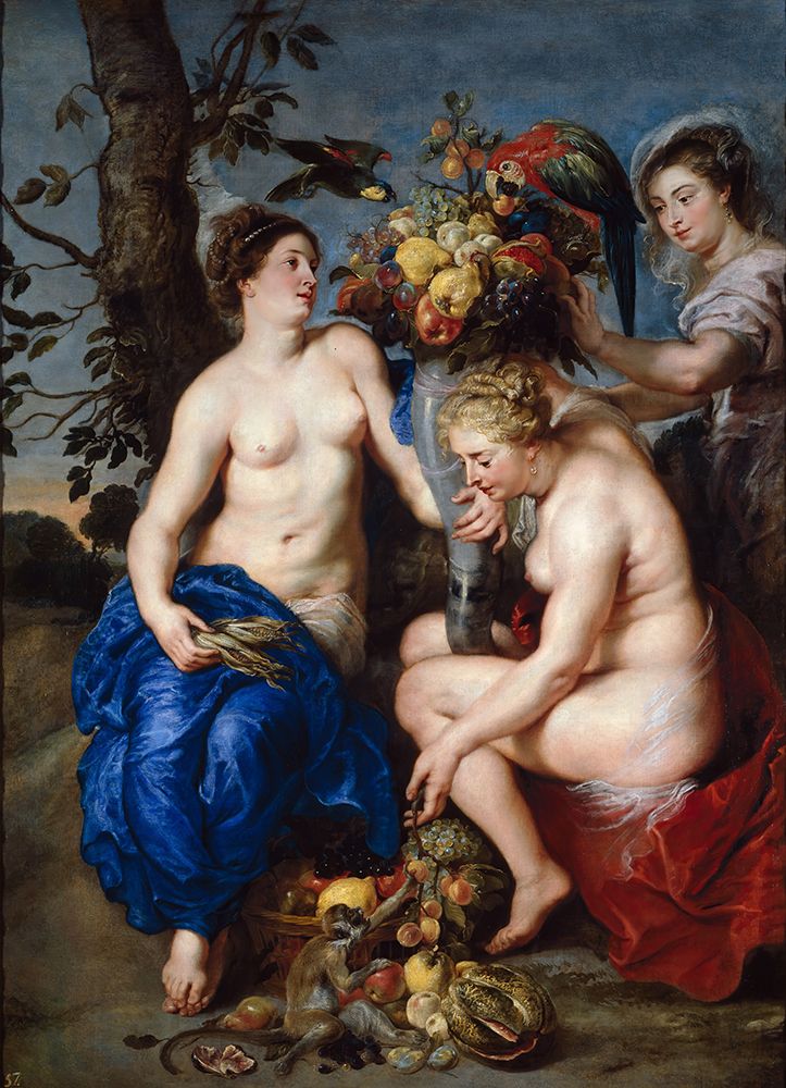 Ceres With Two Nymphs 1624 art print by Peter Paul Rubens for $57.95 CAD