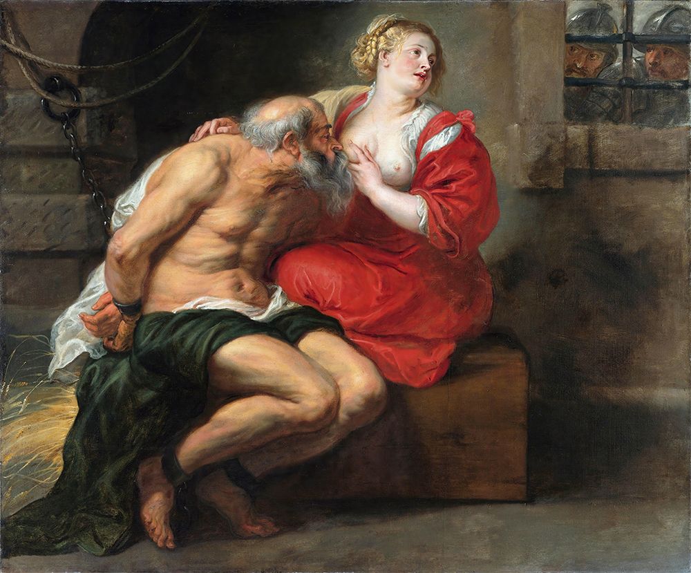 Cimon and Pero Roman Charity art print by Peter Paul Rubens for $57.95 CAD