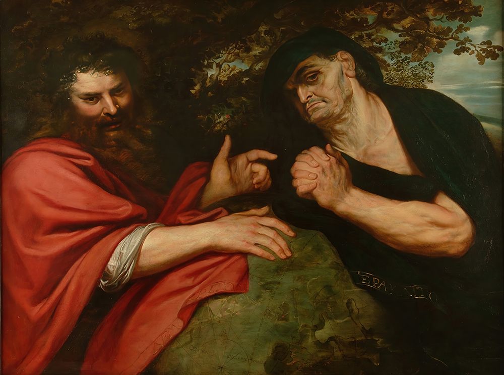 Democritus and Heraclitus 1603 art print by Peter Paul Rubens for $57.95 CAD
