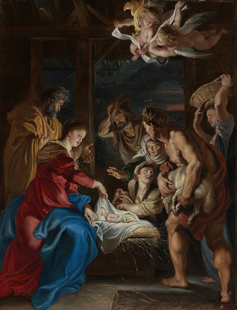 The Adoration of the Shepherds 1609 art print by Peter Paul Rubens for $57.95 CAD