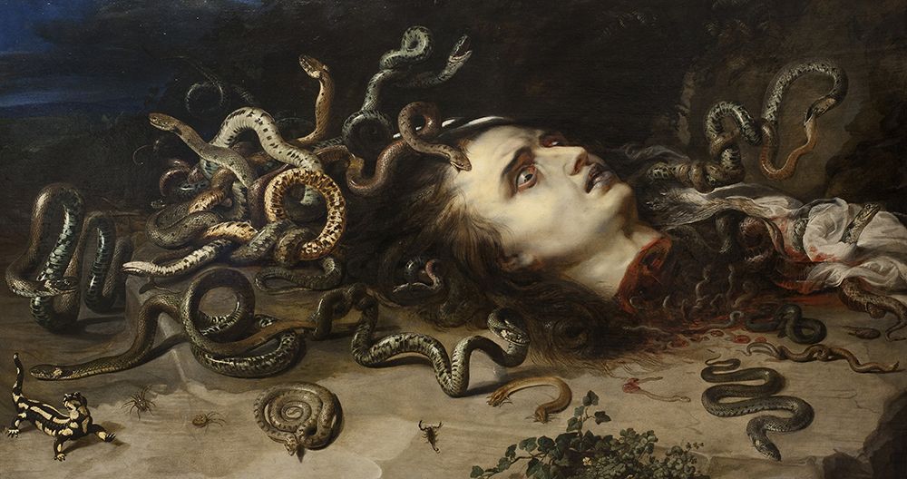 Head of Medusa 1617 art print by Peter Paul Rubens for $57.95 CAD