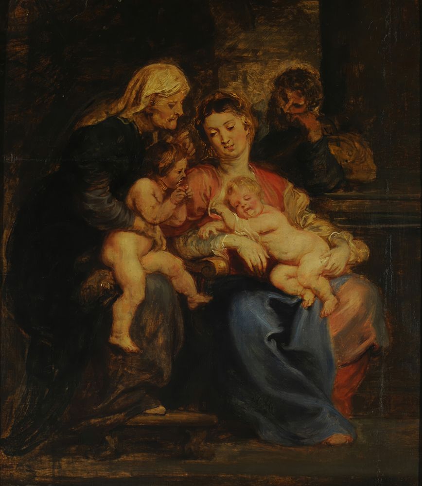 The Holy Family with Saint Elizabeth and Saint John art print by Peter Paul Rubens for $57.95 CAD