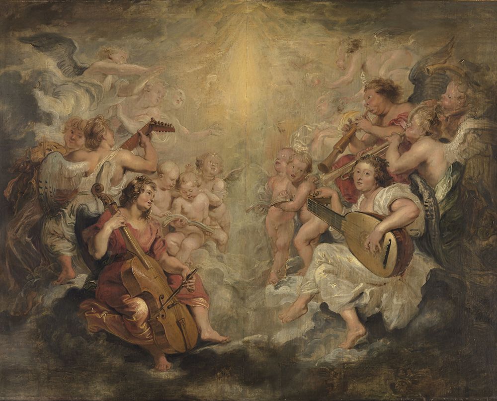 Music making angels 1626 art print by Peter Paul Rubens for $57.95 CAD