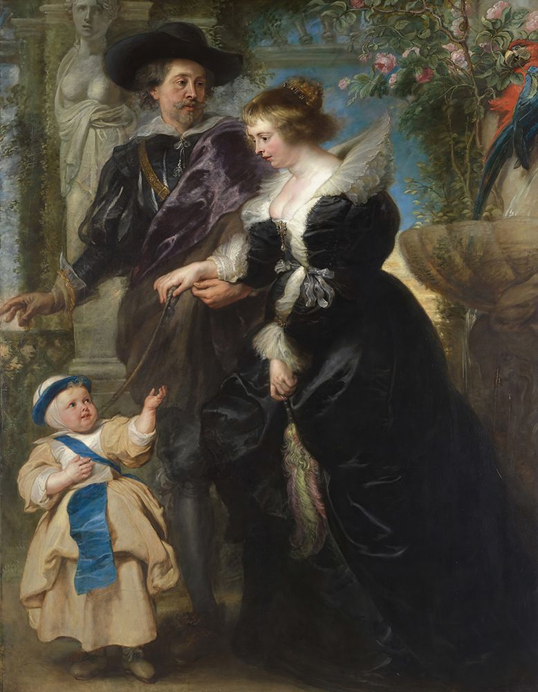 Rubens, His Wife Helena Fourment, and Their Son Frans 1635 art print by Peter Paul Rubens for $57.95 CAD