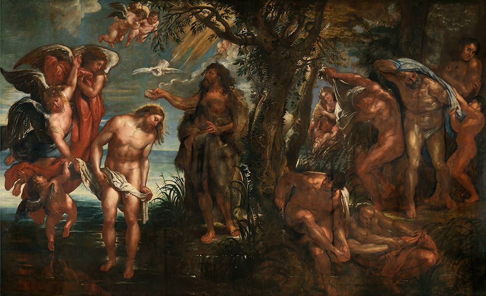 The Baptism of Christ 1604 art print by Peter Paul Rubens for $57.95 CAD