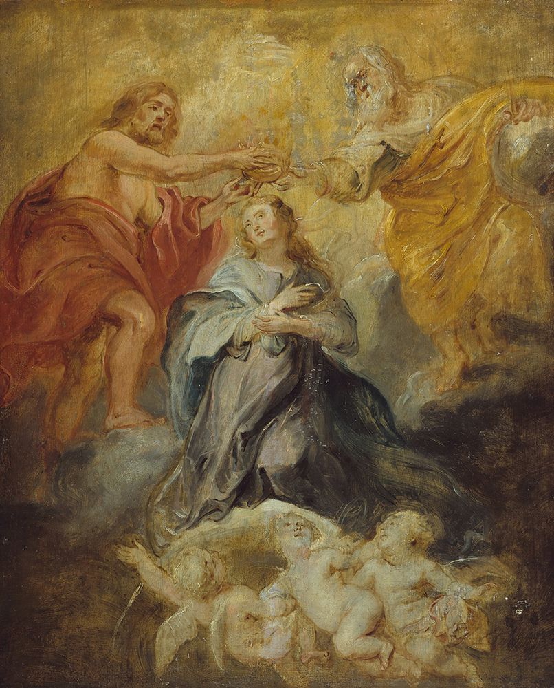 The Coronation of the Virgin 1632 art print by Peter Paul Rubens for $57.95 CAD