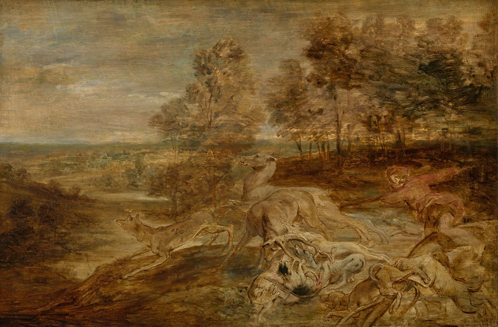 The Deer Hunt art print by Peter Paul Rubens for $57.95 CAD