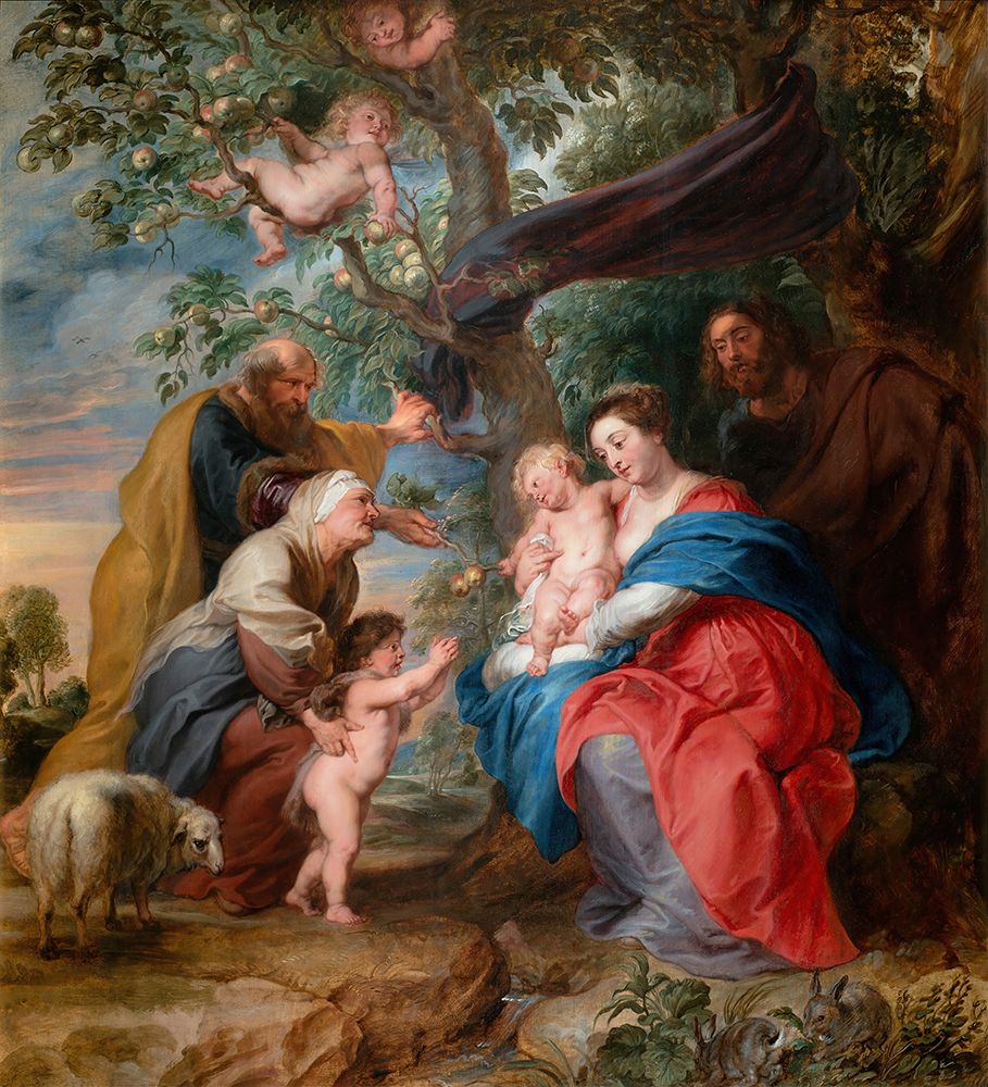 The Holy Family Under An Apple Tree 1632 art print by Peter Paul Rubens for $57.95 CAD