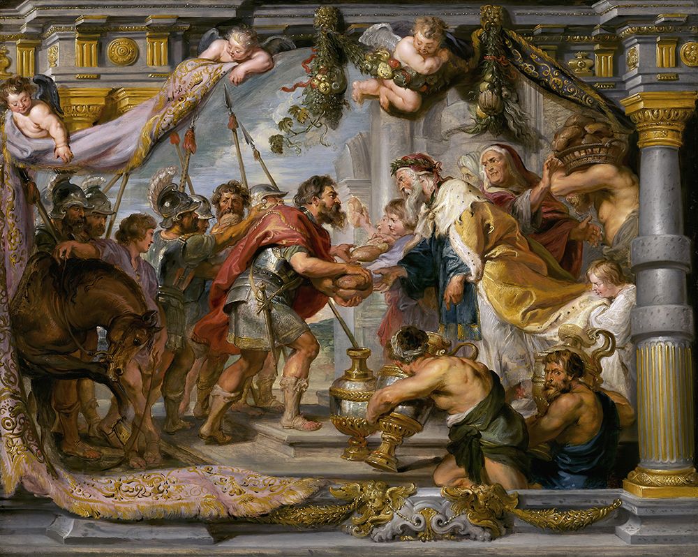The Meeting of Abraham and Melchizedek 1626 art print by Peter Paul Rubens for $57.95 CAD
