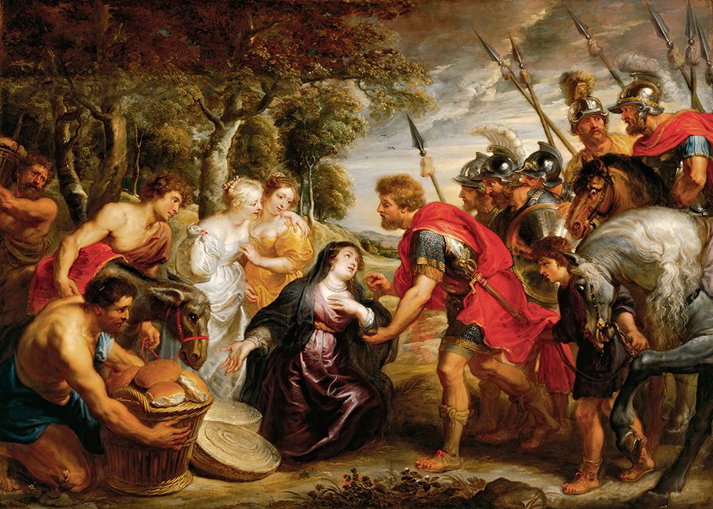 The Meeting of David and Abigail 1625 art print by Peter Paul Rubens for $57.95 CAD