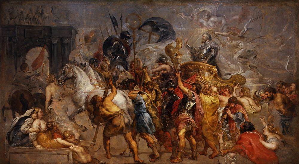 Triumphal entry of Henri IV in Paris march 22, 1594 art print by Peter Paul Rubens for $57.95 CAD