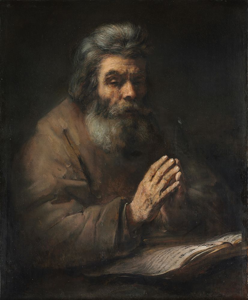 An Elderly Man in Prayer c1660 art print by Rembrandt for $57.95 CAD