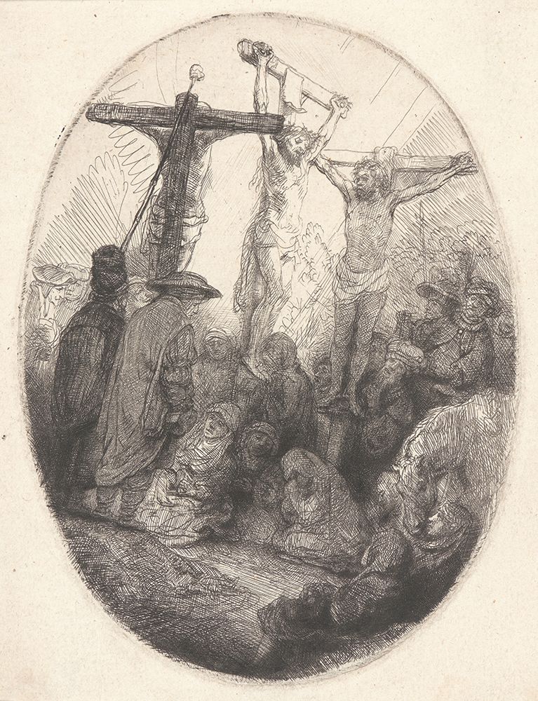 Christ Crucified between the Two Thieves 1641 art print by Rembrandt for $57.95 CAD