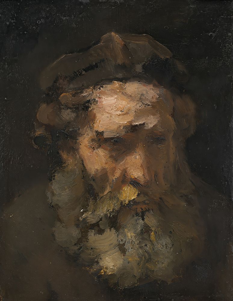 Head of Saint Matthew ca 1660 art print by Rembrandt for $57.95 CAD