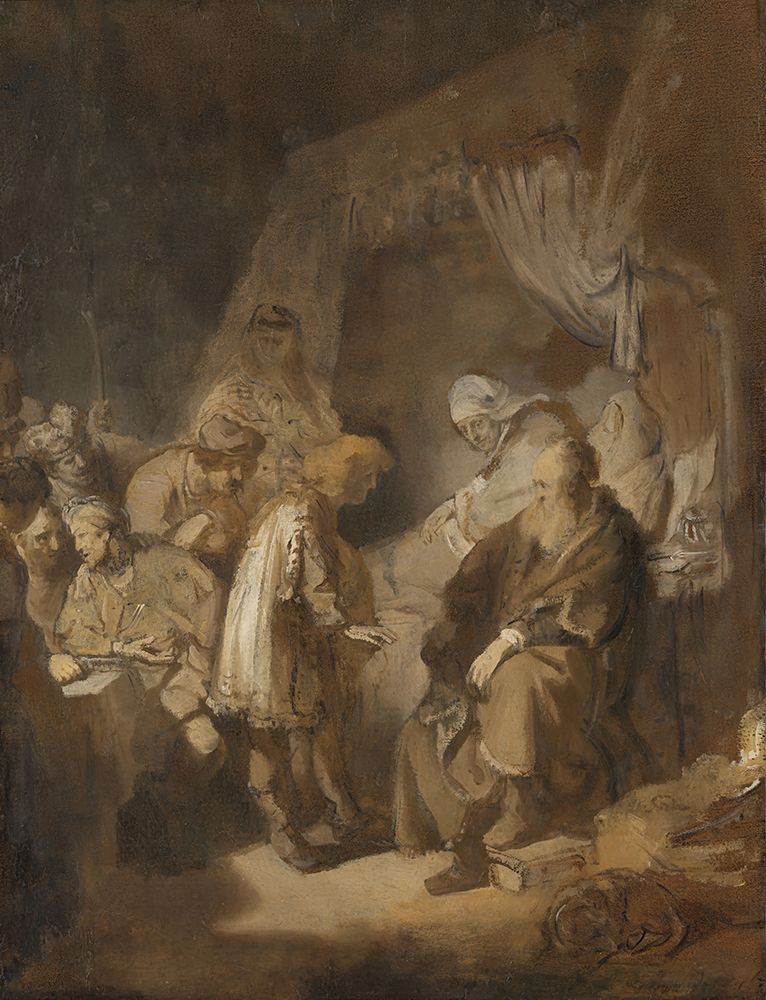 Joseph telling his dreams 1633 art print by Rembrandt for $57.95 CAD