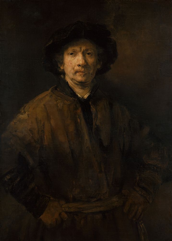 Large Self-Portrait art print by Rembrandt for $57.95 CAD