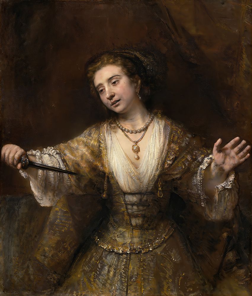 Lucretia 1664 art print by Rembrandt for $57.95 CAD