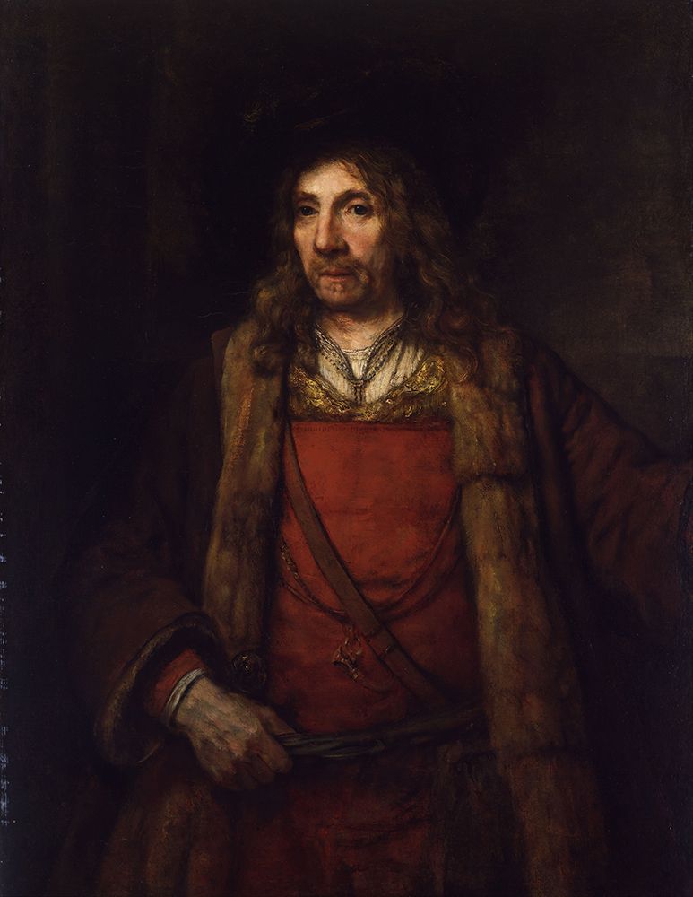 Man in a Fur-lined Coat art print by Rembrandt for $57.95 CAD