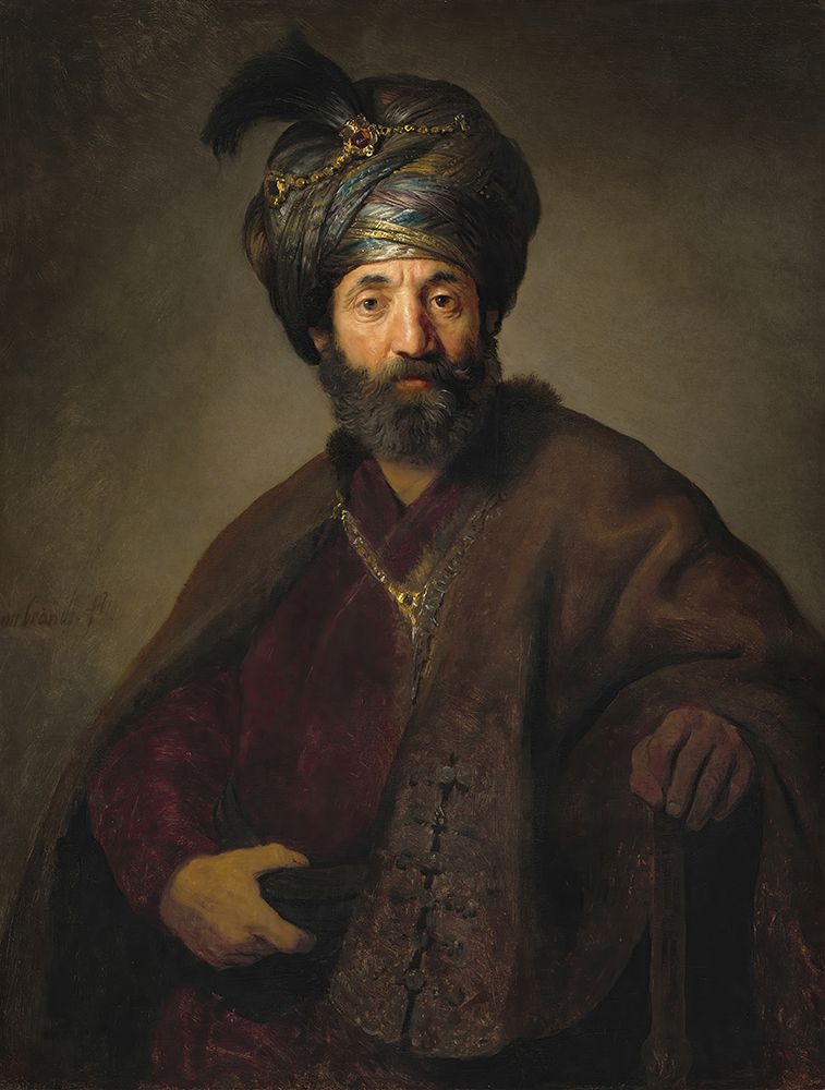 Man in Oriental Costume 1635 art print by Rembrandt for $57.95 CAD