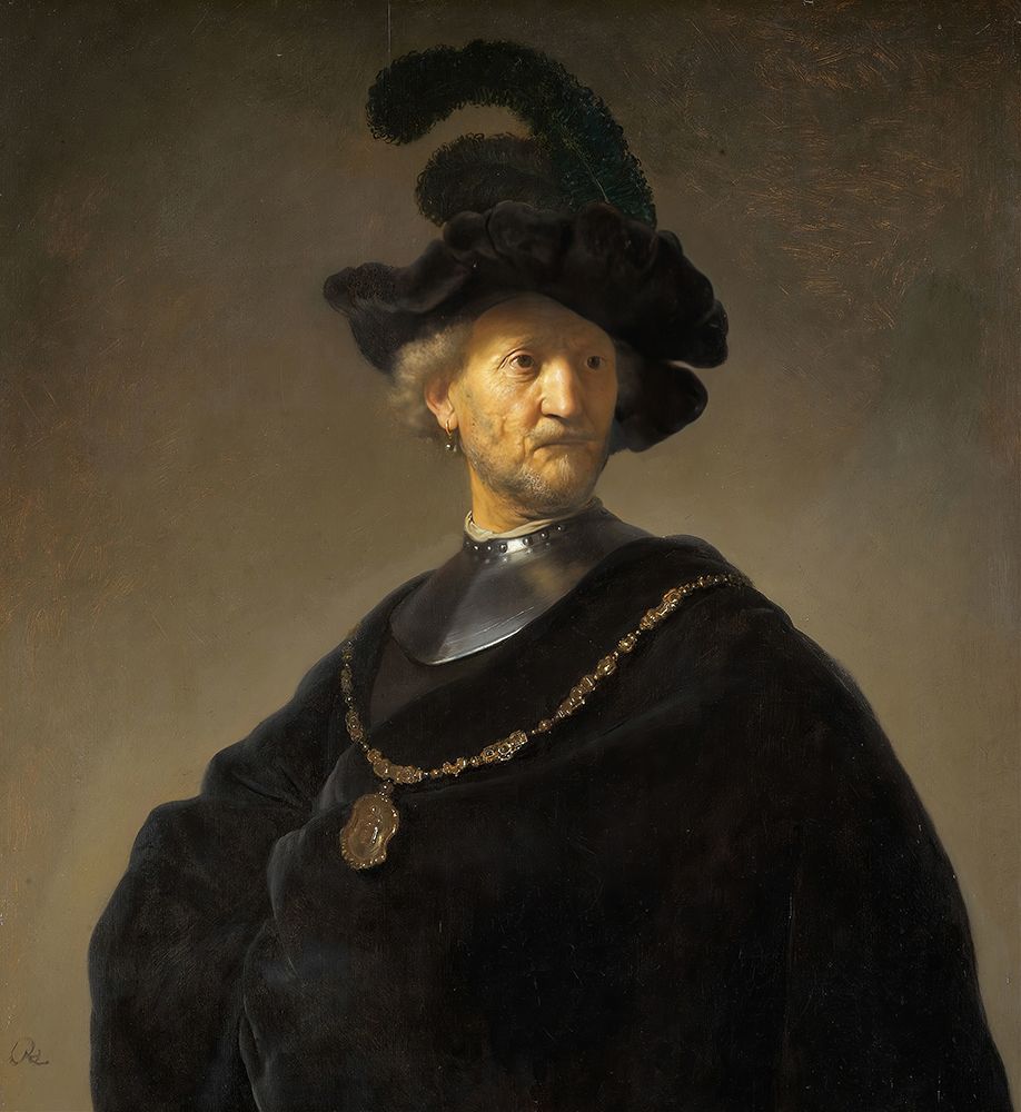Old Man with a Gold Chain 1631 art print by Rembrandt for $57.95 CAD