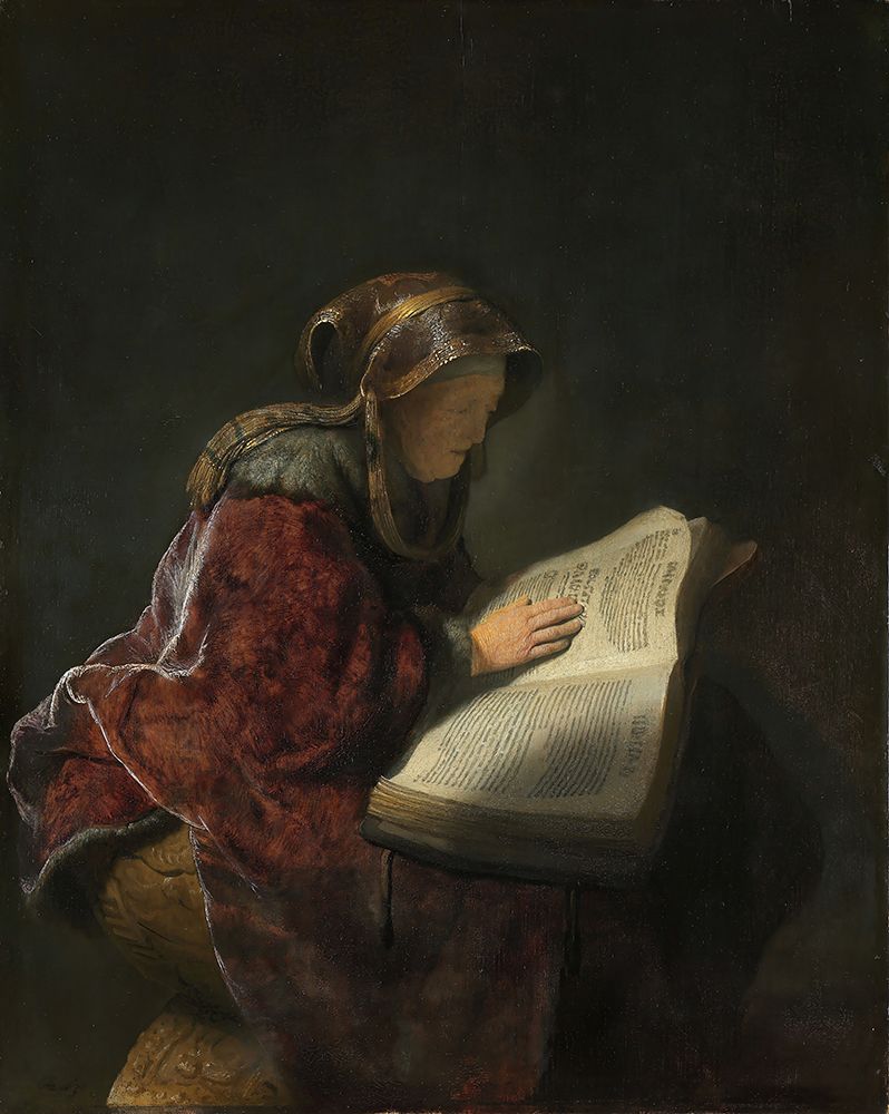 Old Woman Reading 1631 art print by Rembrandt for $57.95 CAD