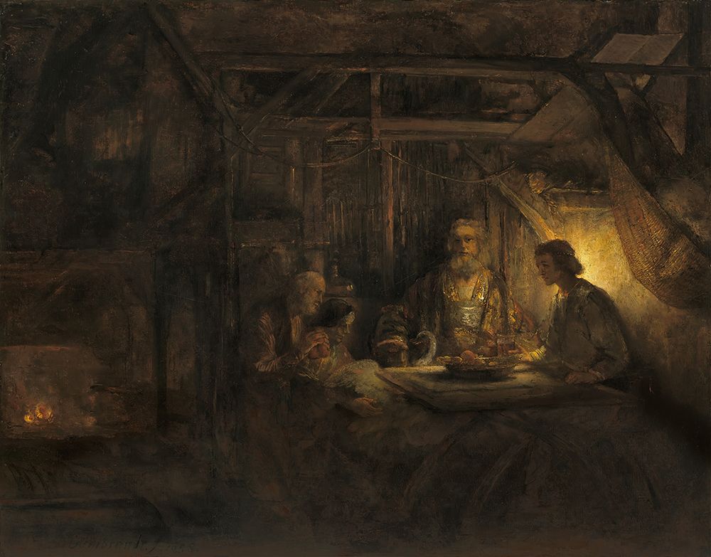 Philemon and Baucis 1658 art print by Rembrandt for $57.95 CAD