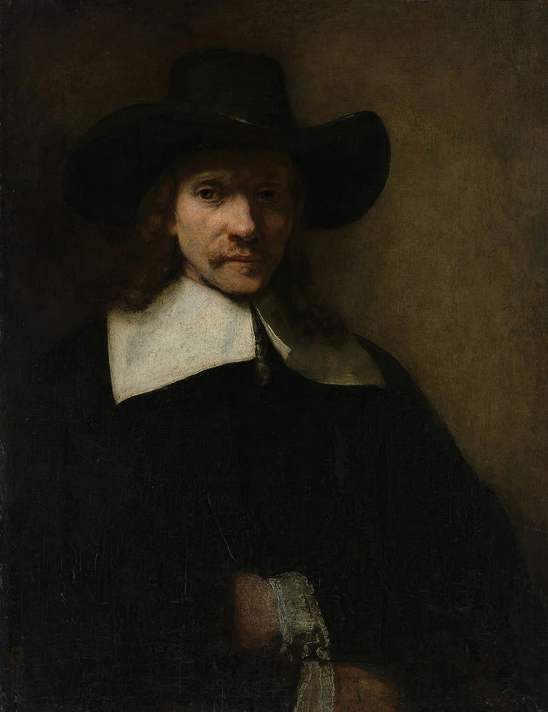Portrait of a Man 1655 art print by Rembrandt for $57.95 CAD