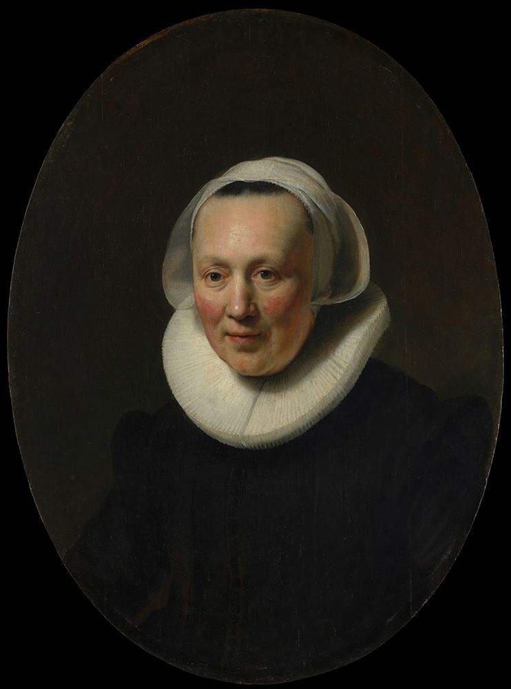 Portrait of a Woman 1633 art print by Rembrandt for $57.95 CAD