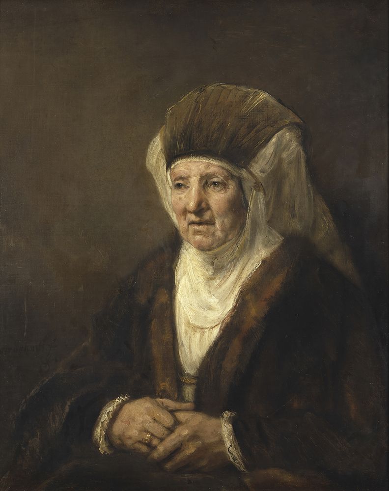 Portrait of an Old Woman 1655 art print by Rembrandt for $57.95 CAD