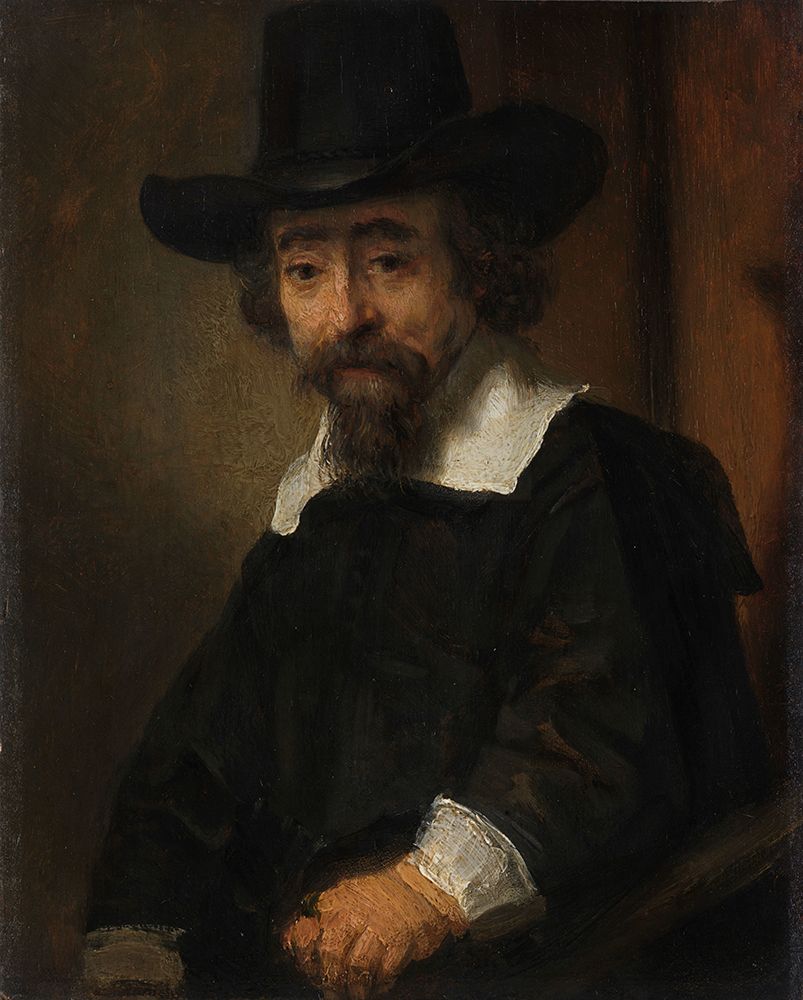 Portrait of Ephraim Bueno 1645 art print by Rembrandt for $57.95 CAD