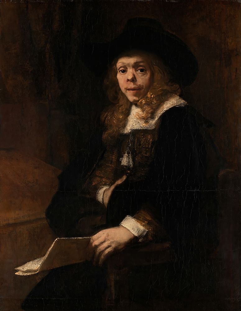 Portrait of Gerard de Lairesse 1665 art print by Rembrandt for $57.95 CAD