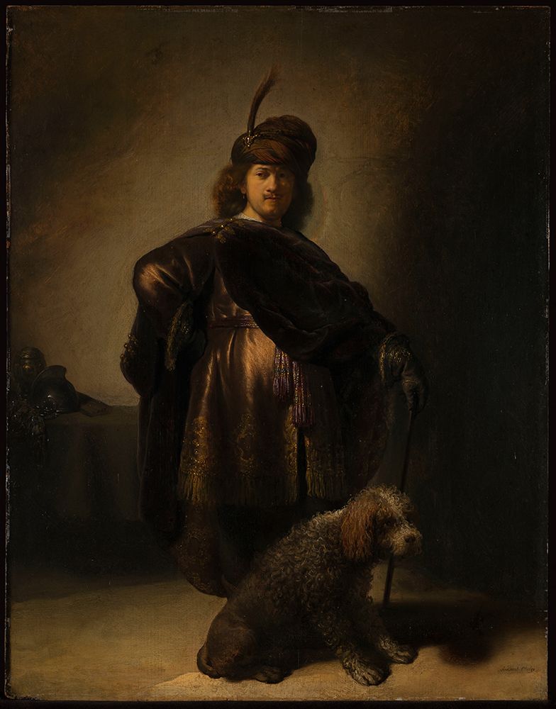 Portrait of the artist in oriental costume 1631 art print by Rembrandt for $57.95 CAD