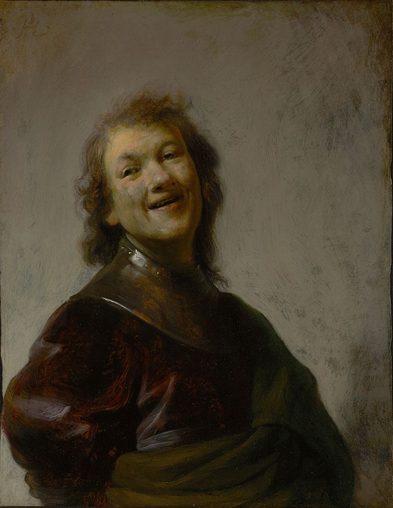 Rembrandt Laughing 1628 art print by Rembrandt for $57.95 CAD