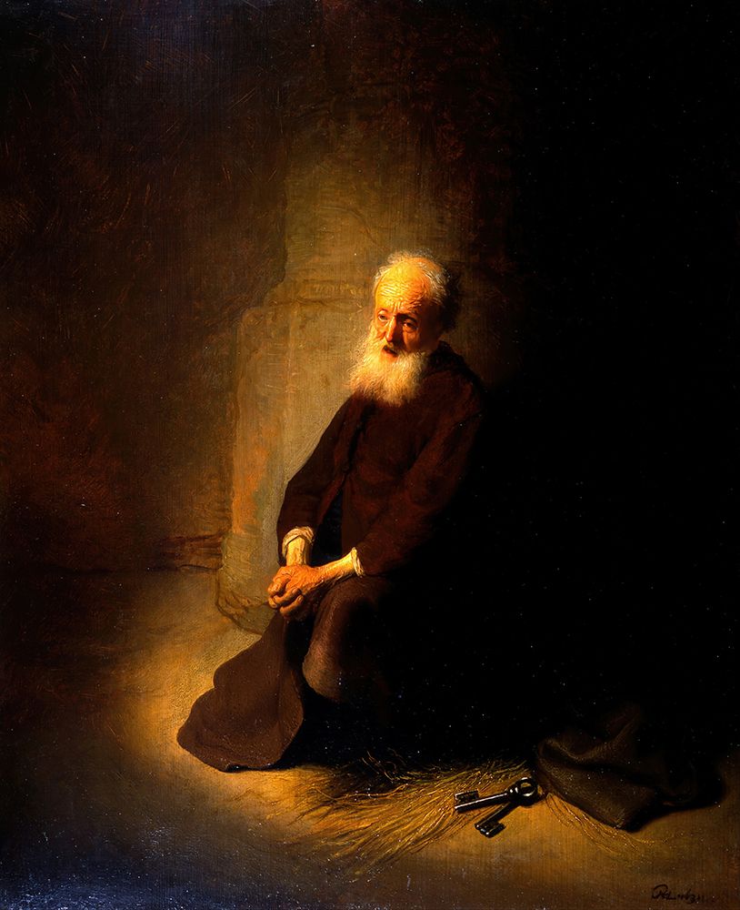St. Peter in Prison 1631 art print by Rembrandt for $57.95 CAD