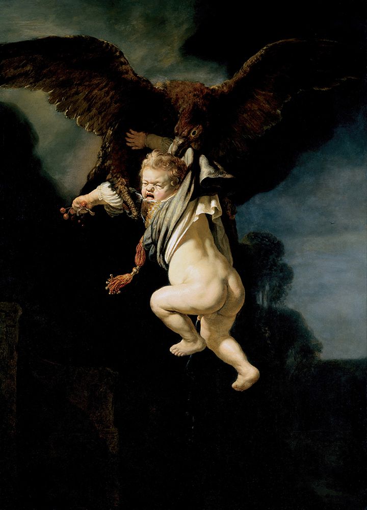 The Abduction of Ganymede 1635 art print by Rembrandt for $57.95 CAD
