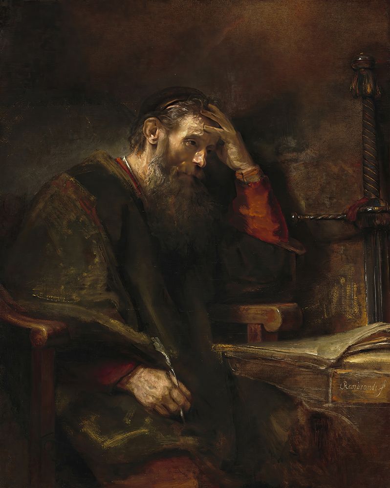 The Apostle Paul 1657 art print by Rembrandt for $57.95 CAD