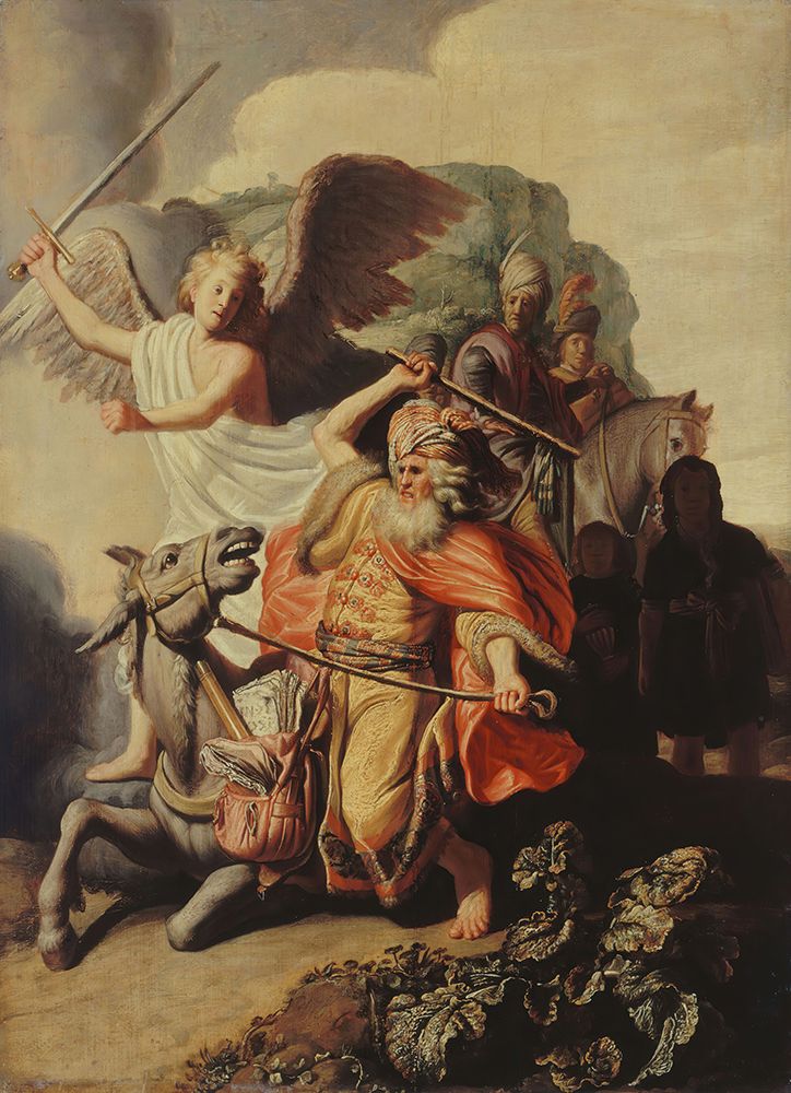 The Donkey of the Prophet Balaam 1626 art print by Rembrandt for $57.95 CAD