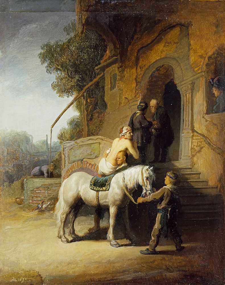 The Good Samaritan 1630 art print by Rembrandt for $57.95 CAD