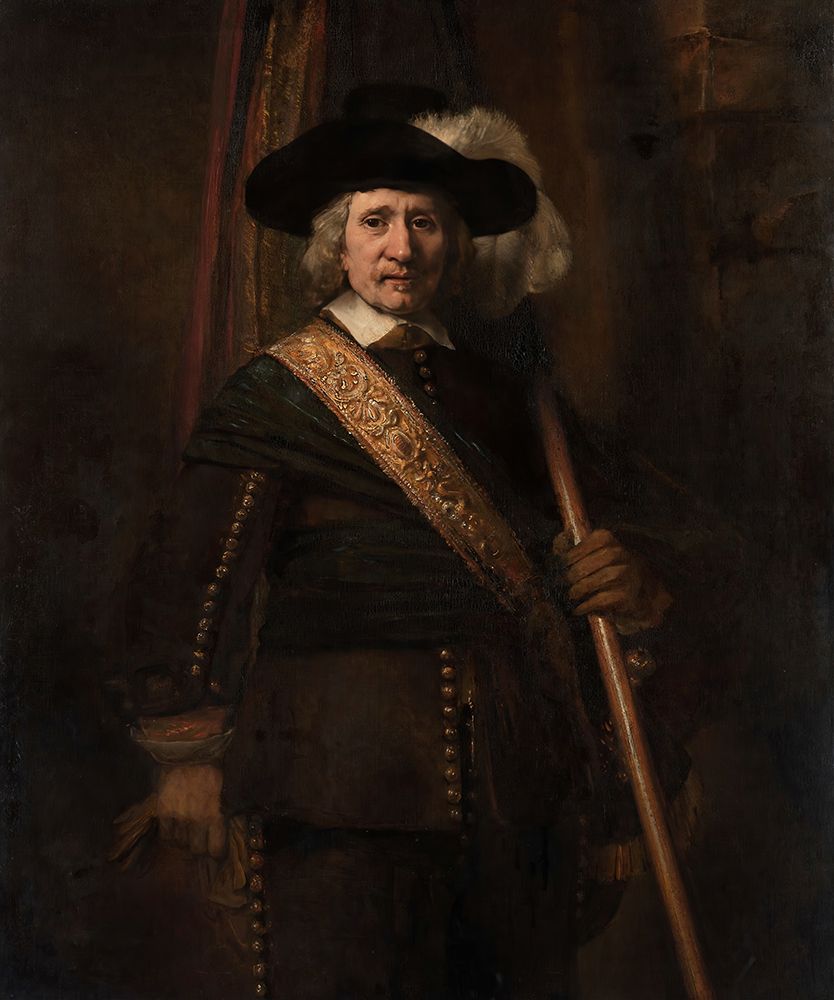 The Standard Bearer Floris Soop 1654 art print by Rembrandt for $57.95 CAD