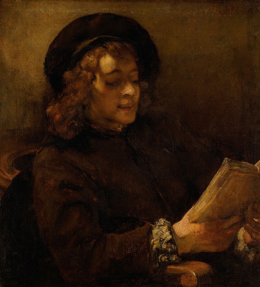 Titus van Rijn, the Artists Son, Reading art print by Rembrandt for $57.95 CAD
