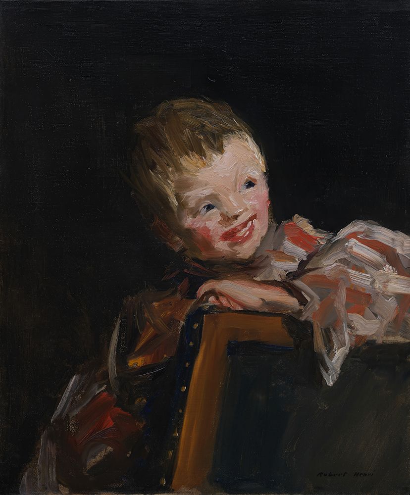 Cory Looking Over the Back of a Chair 1907 art print by Robert Henri for $57.95 CAD