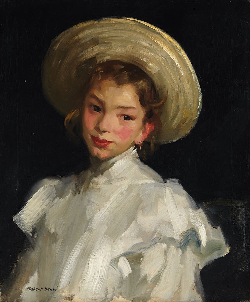 Dutch girl in white 1907 art print by Robert Henri for $57.95 CAD