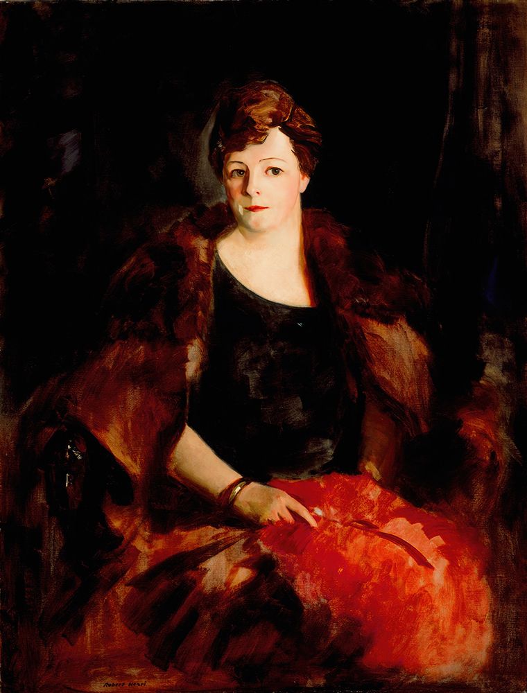 Portrait of Mrs. William Preston Harrison 1925 art print by Robert Henri for $57.95 CAD