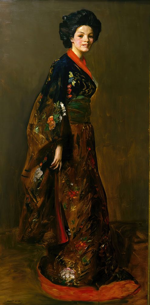 The Blue Kimono 1909 art print by Robert Henri for $57.95 CAD