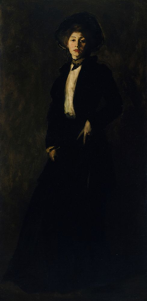 Young Woman in Black 1902 art print by Robert Henri for $57.95 CAD