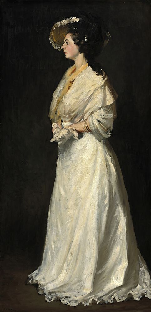 Young Woman in White 1904 art print by Robert Henri for $57.95 CAD