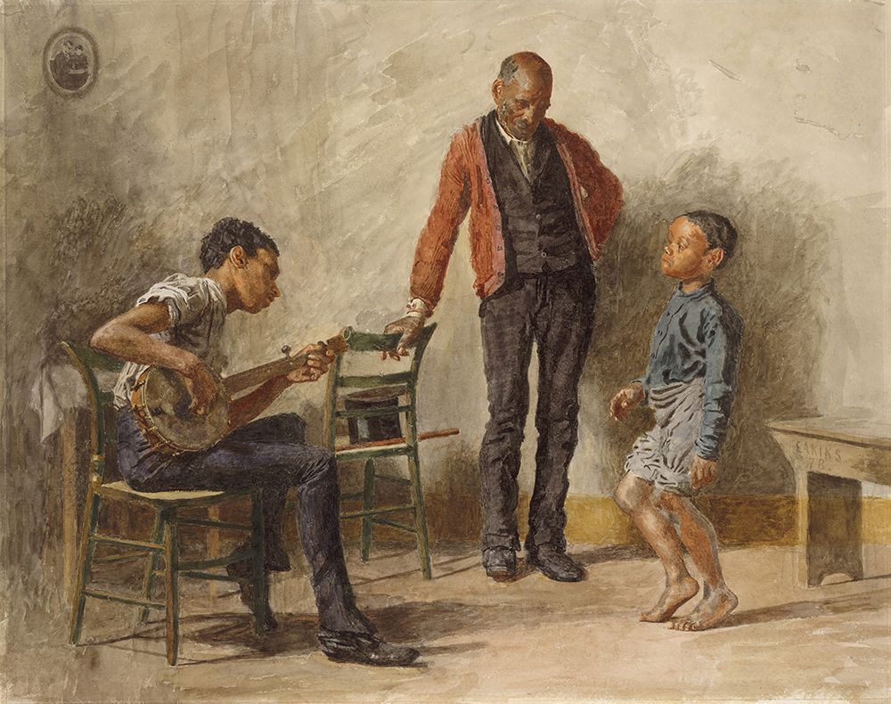 The Dancing Lesson 1878 art print by Thomas Eakins for $57.95 CAD