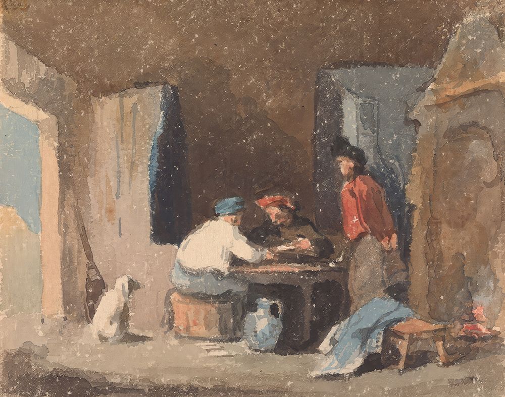 Figures at a Table Inside a Cottage art print by Thomas Sully for $57.95 CAD