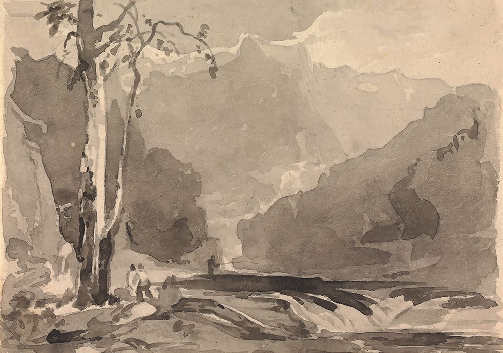 Fishermen at a Mountain Stream art print by Thomas Sully for $57.95 CAD